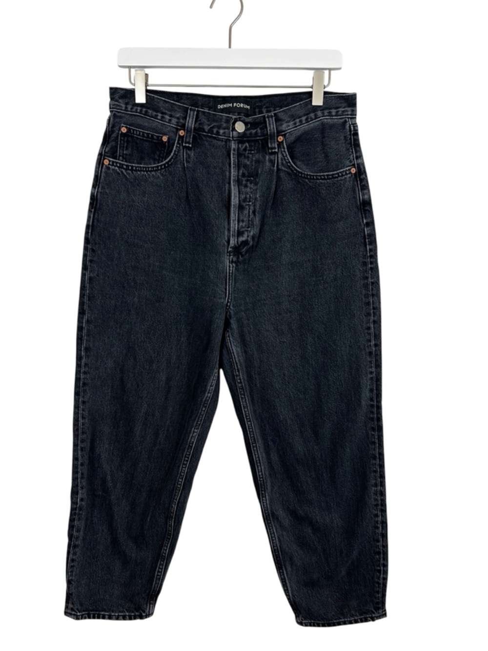 Denim Forum The Tippi High Rise Carrot Jeans Size 30 in Black